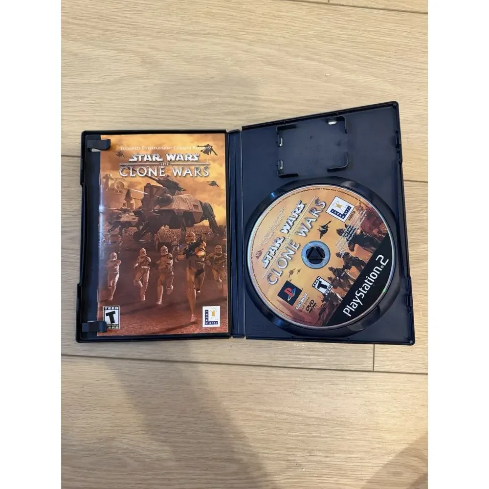 Star Wars: The Clone Wars for Sony PlayStation 2 (2002) PS2 Complete w/ Manual